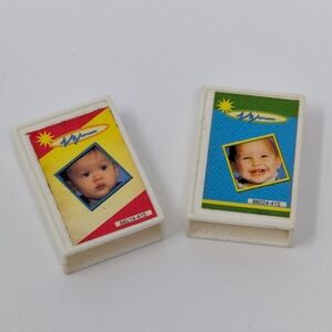 Vintage Barbie Size Pretend VHS Cases Baby